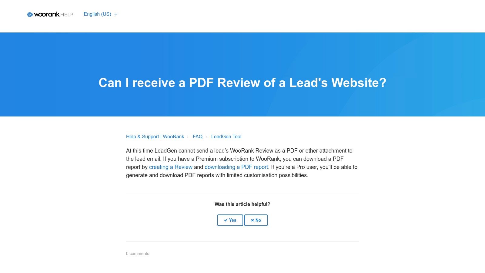 WooRank SEO audit report sample PDF report