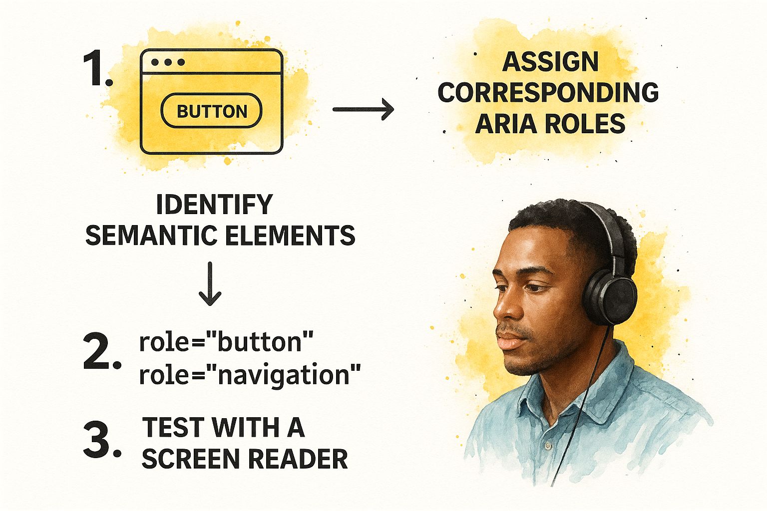 Infographic about how to make a website accessible