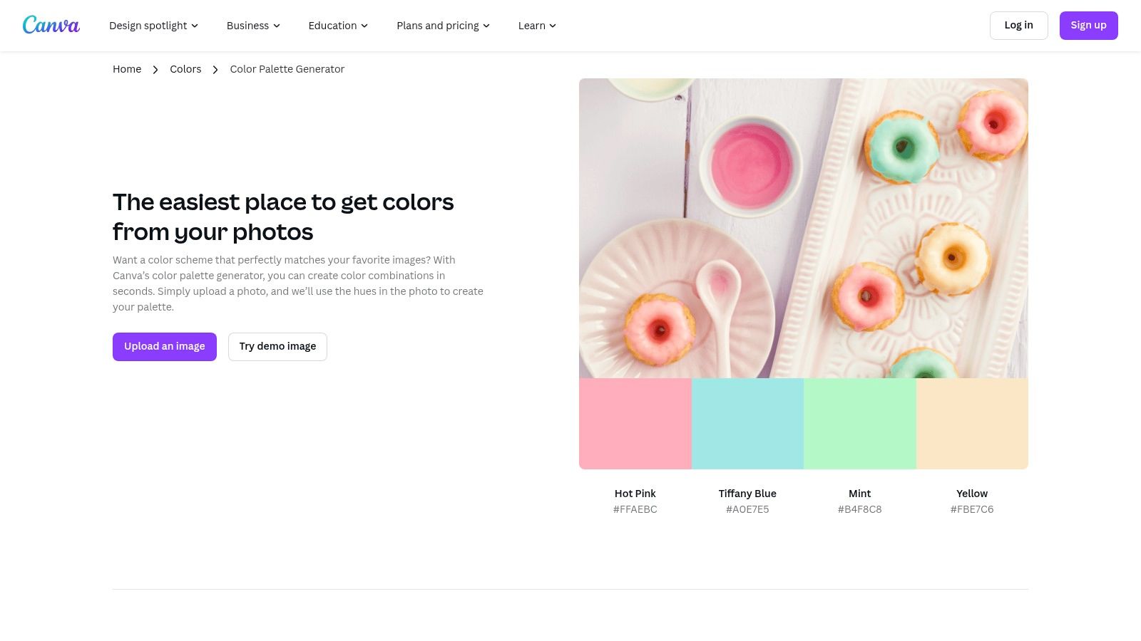 Canva Color Palette Generator