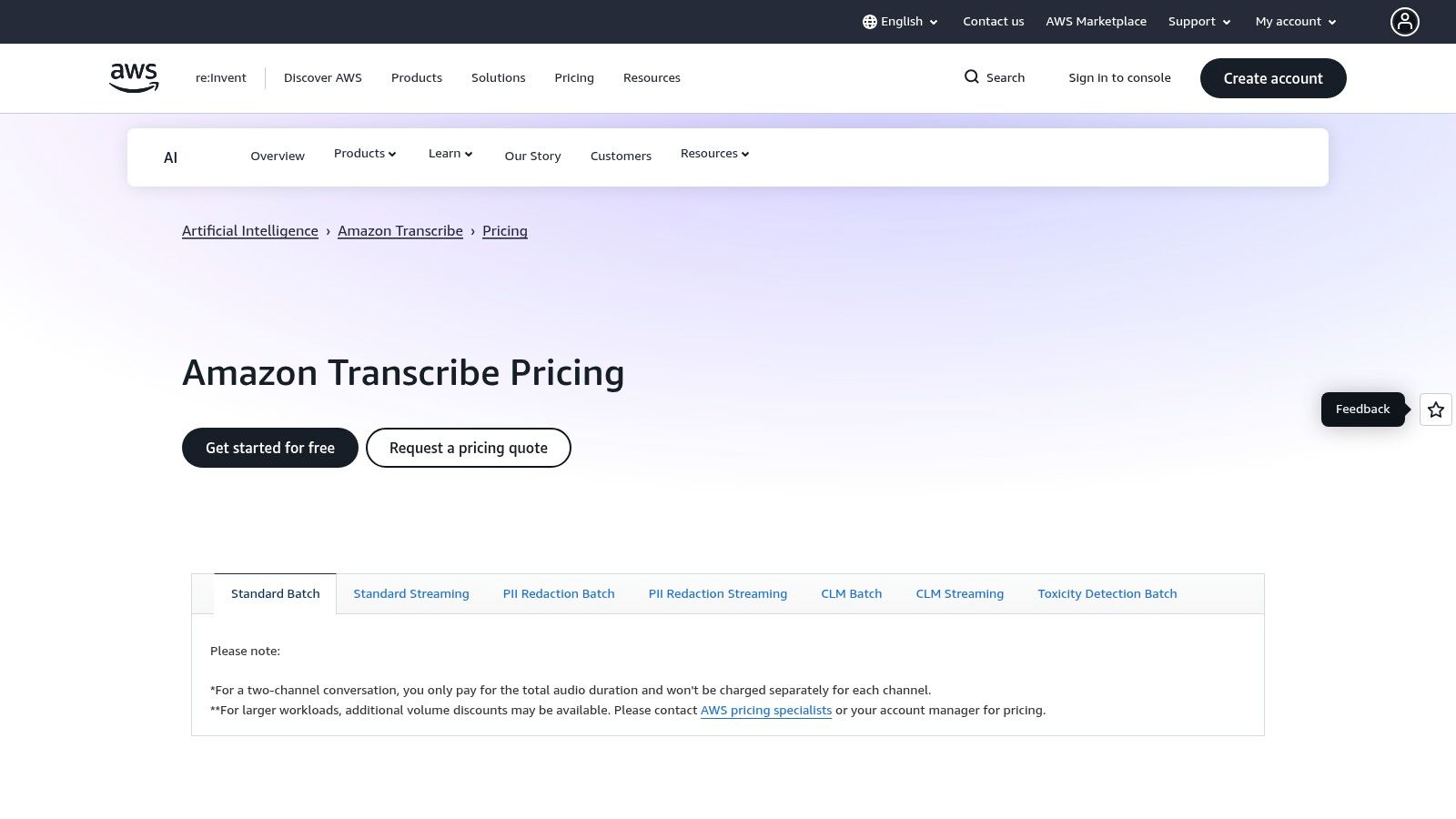 Amazon Transcribe