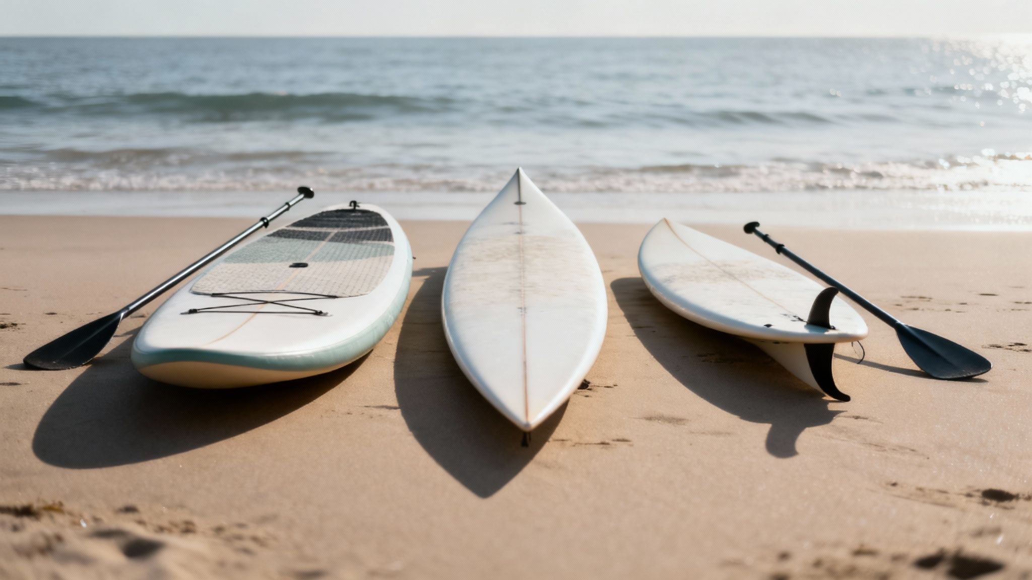 A person paddling on a Loco SUP board on a calm river