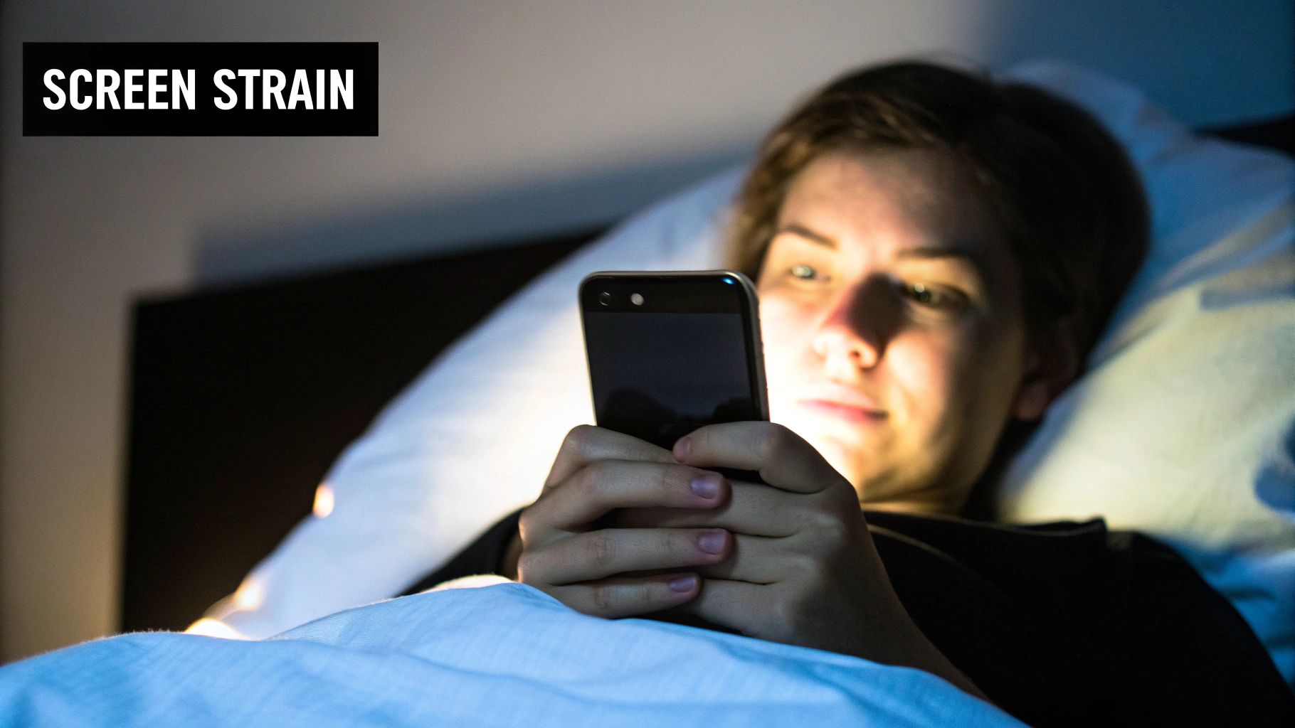 A pair of Element Lux blue light blocking glasses with orange lenses, shown against a dark background