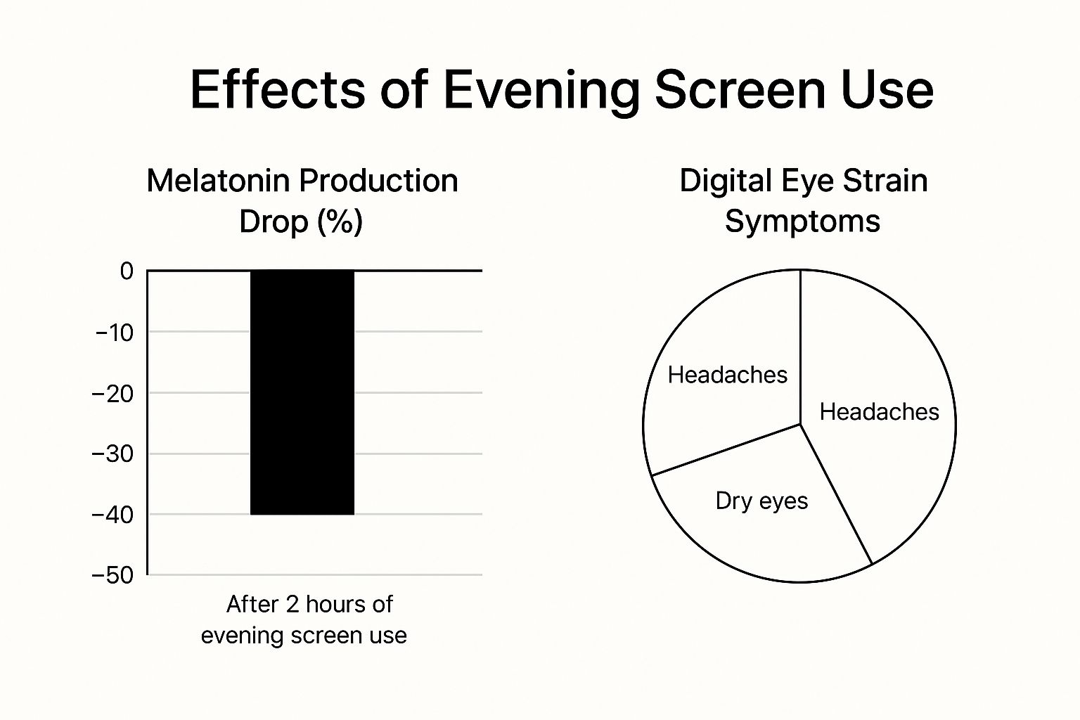 Infographic about blue light therapy glasses