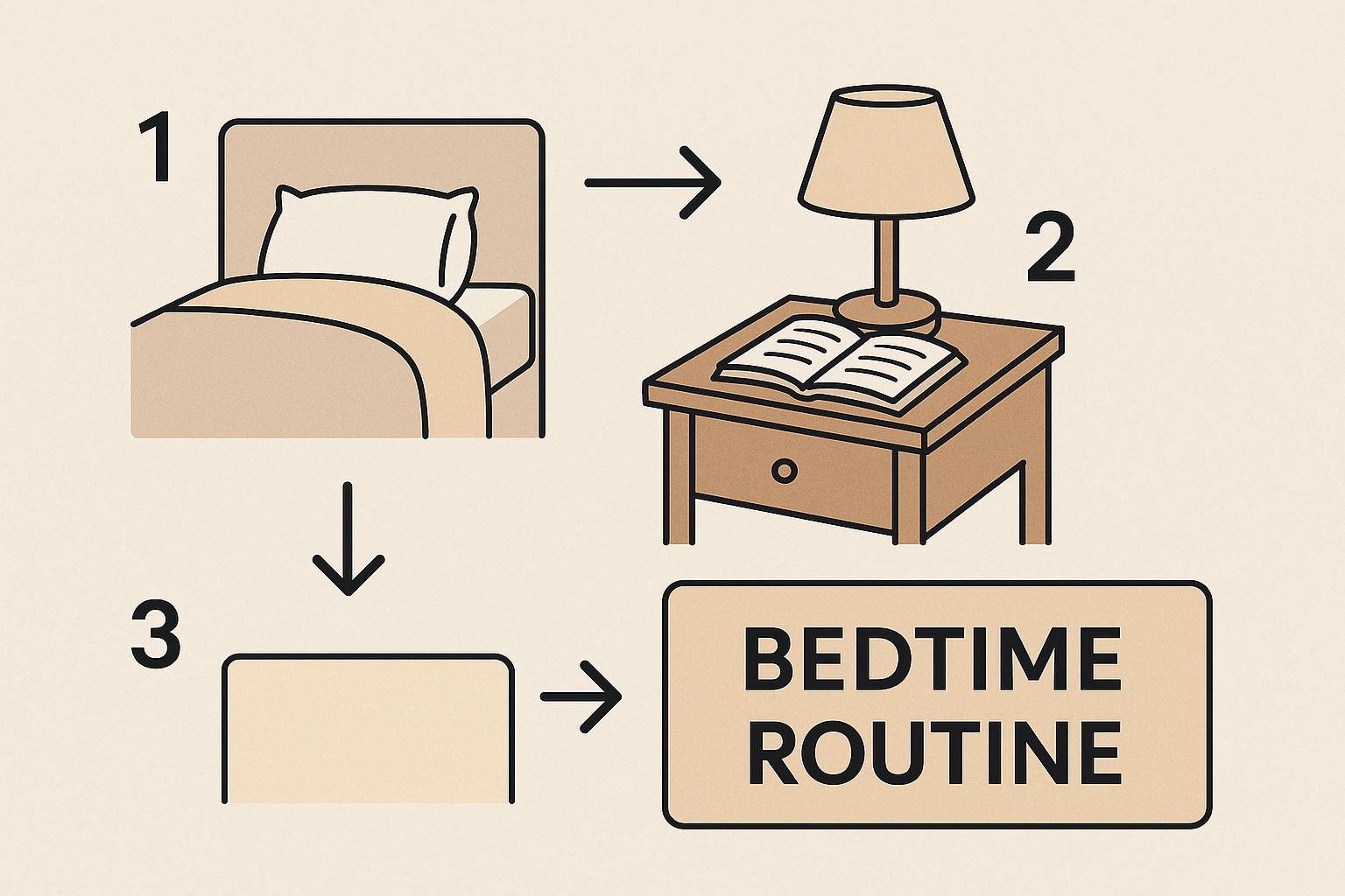 Infographic about how to improve sleep quality naturally