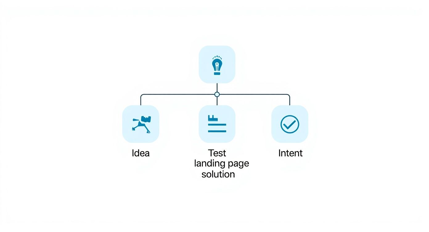 Infographic about how to validate business idea