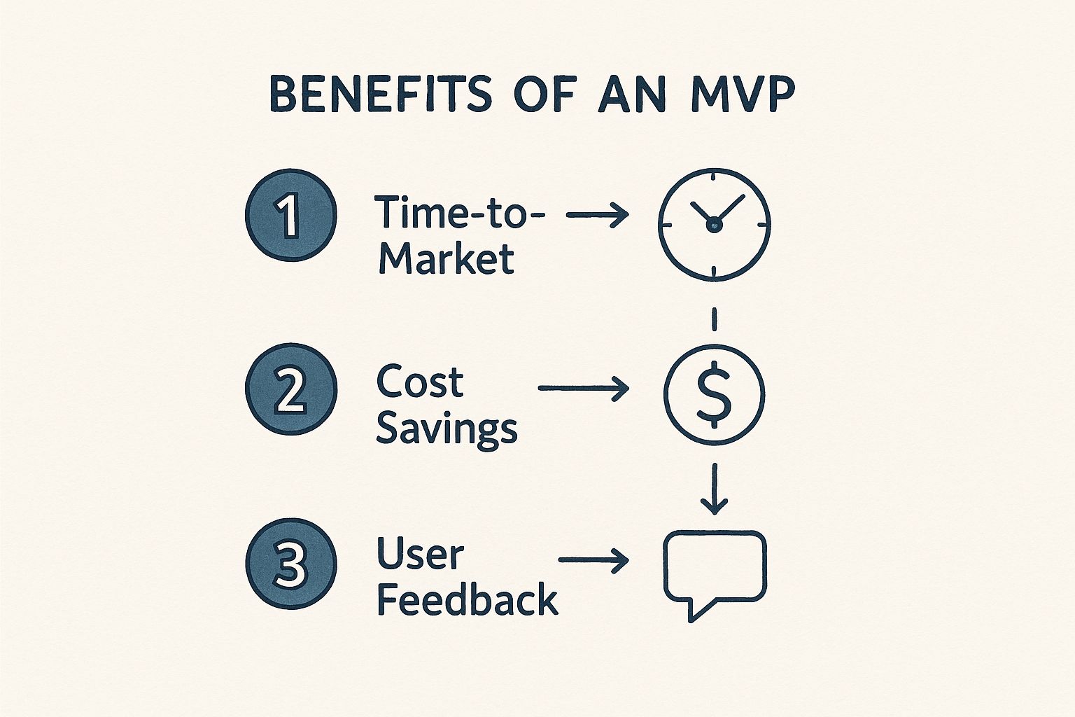 Infographic about mvp development services for startups