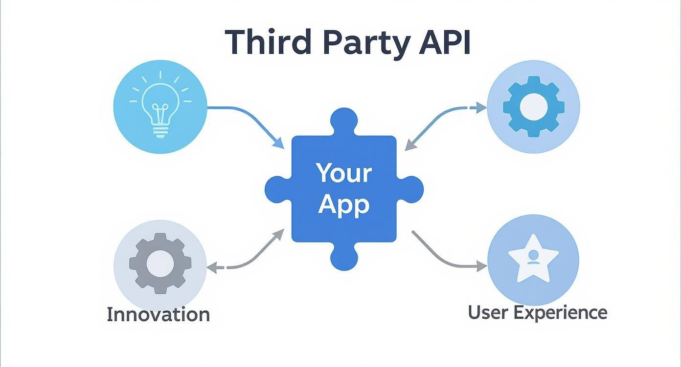 Infographic about api for third party integration