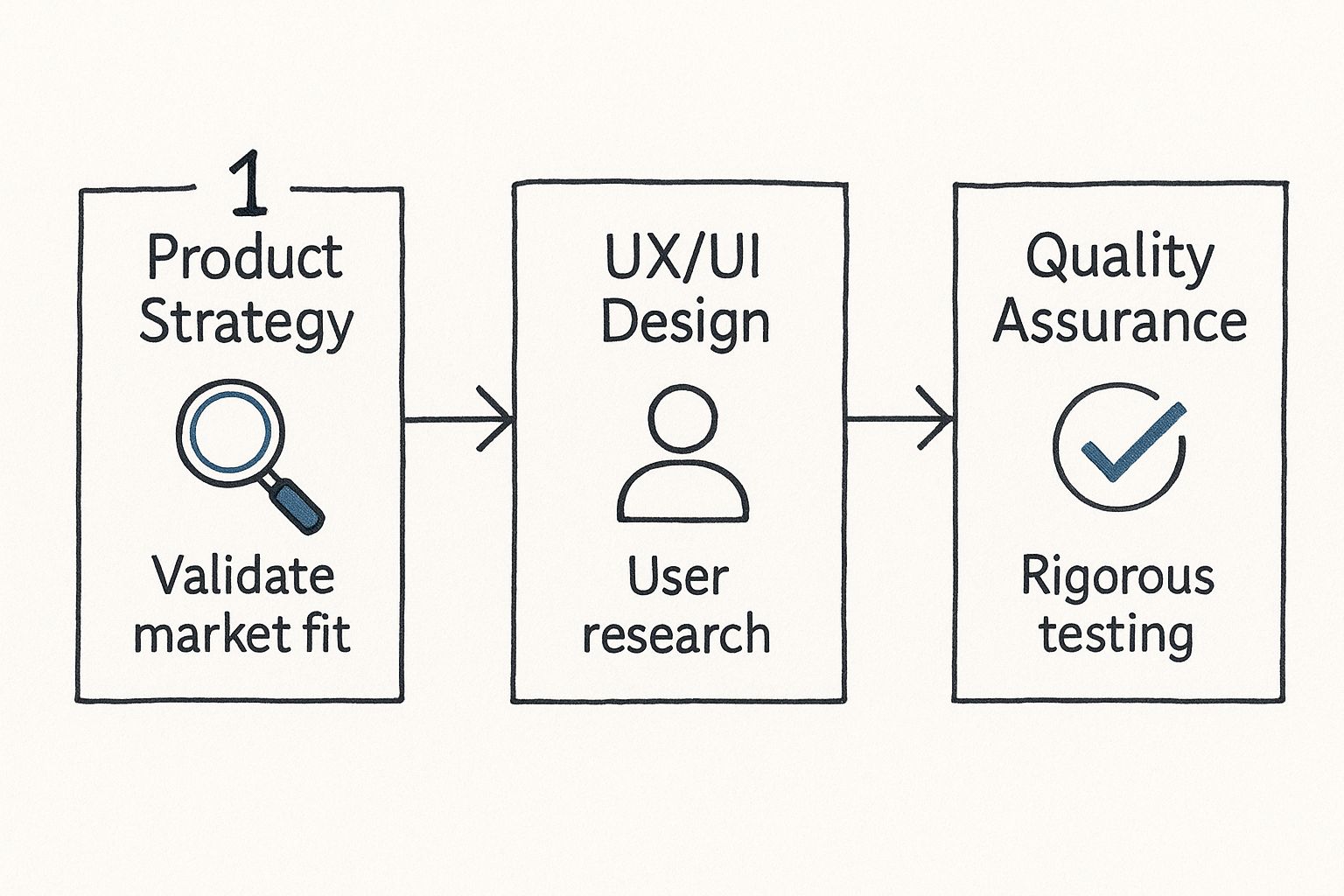Infographic about digital product development agency