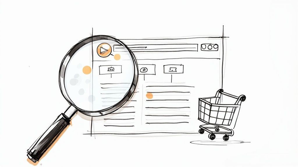 A person pointing at a screen with charts and graphs, indicating a detailed analysis process.