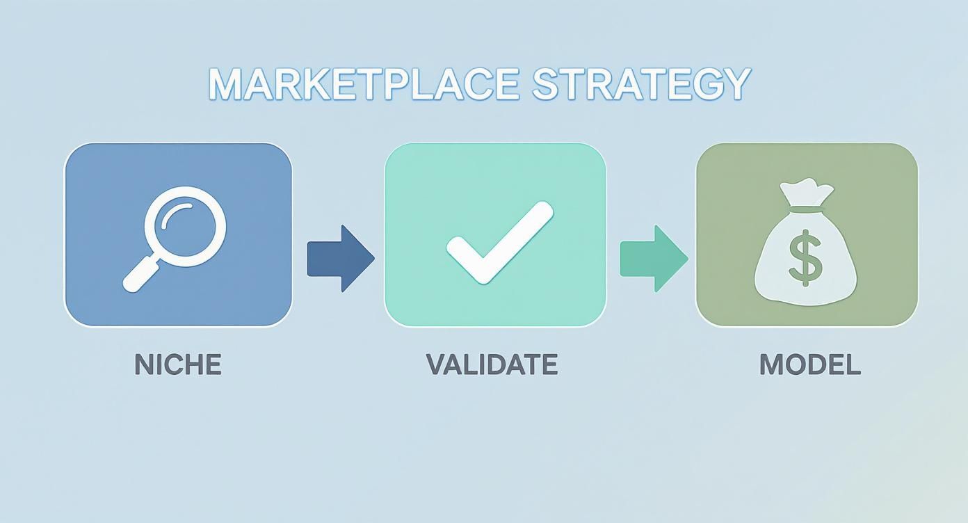 Infographic about creating an online marketplace