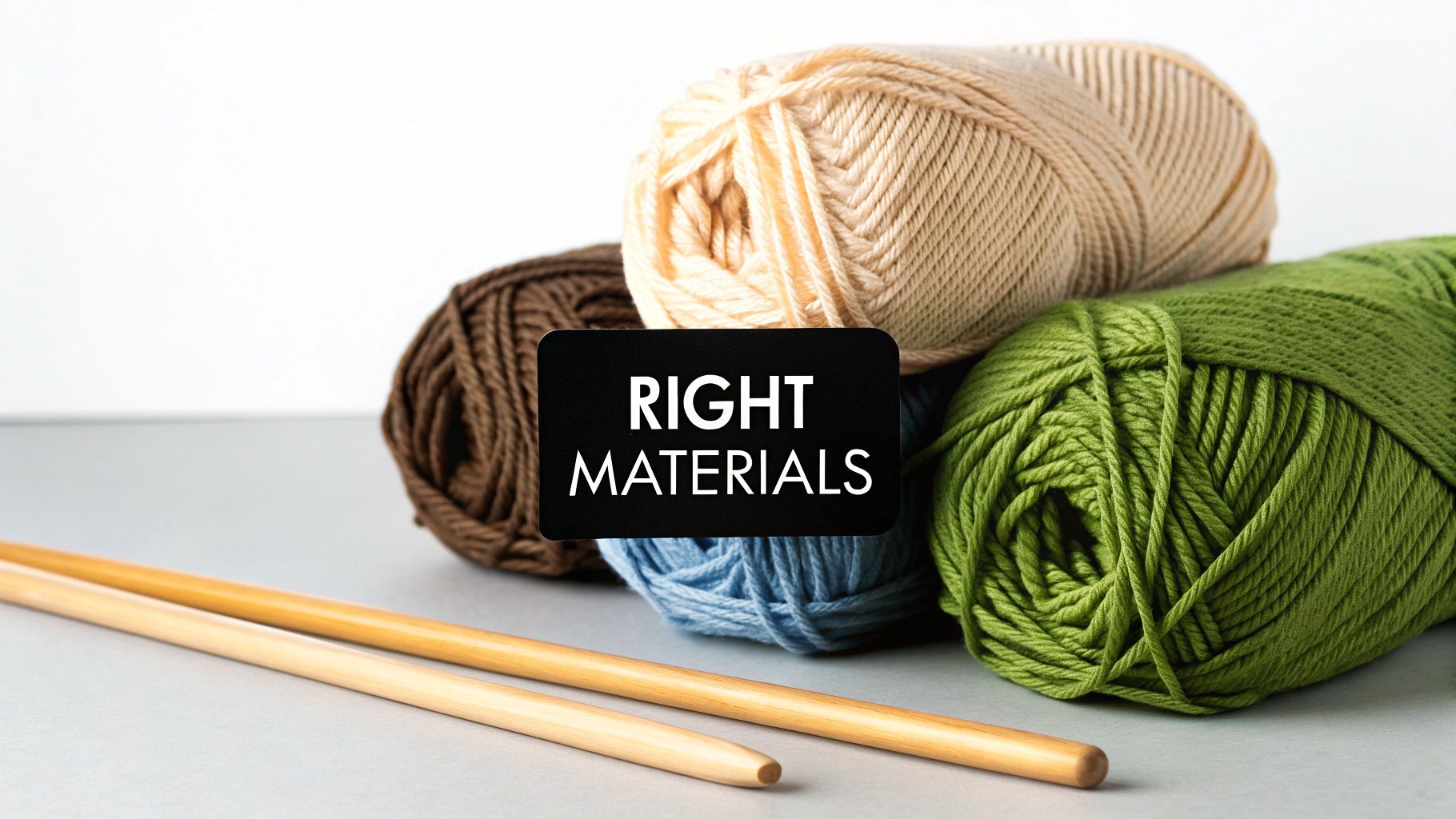 Choose Beginner-Friendly Yarn and Needles