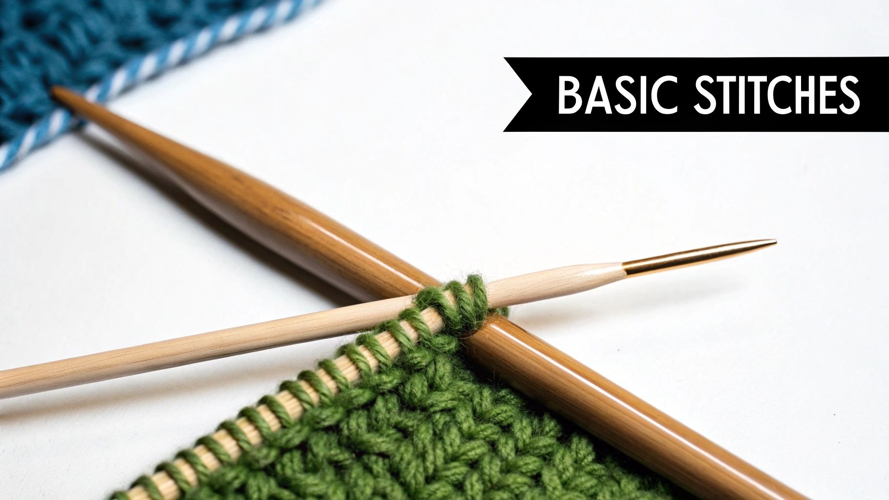 Start with Basic Stitches: Master Knit and Purl