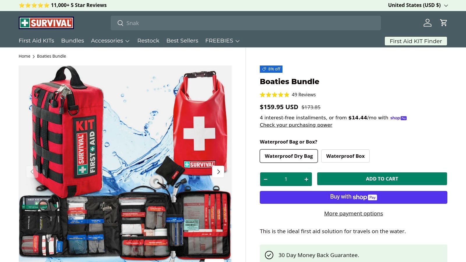 Survival Emergency Solutions – Boaties Bundle