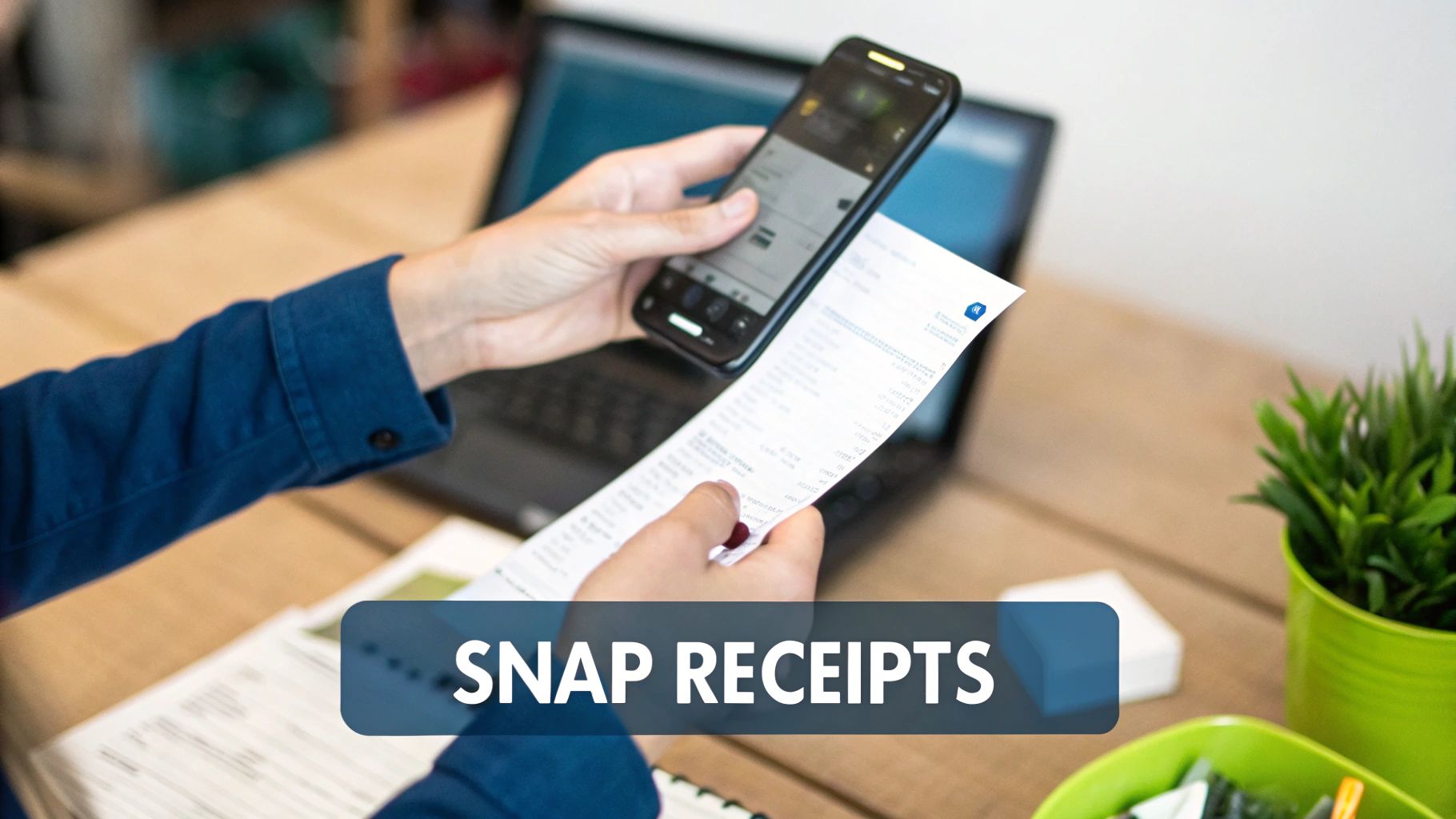 Sales Team Using Mobile Receipt Capture