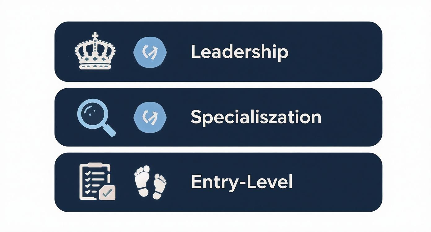 Infographic about digital marketing career path