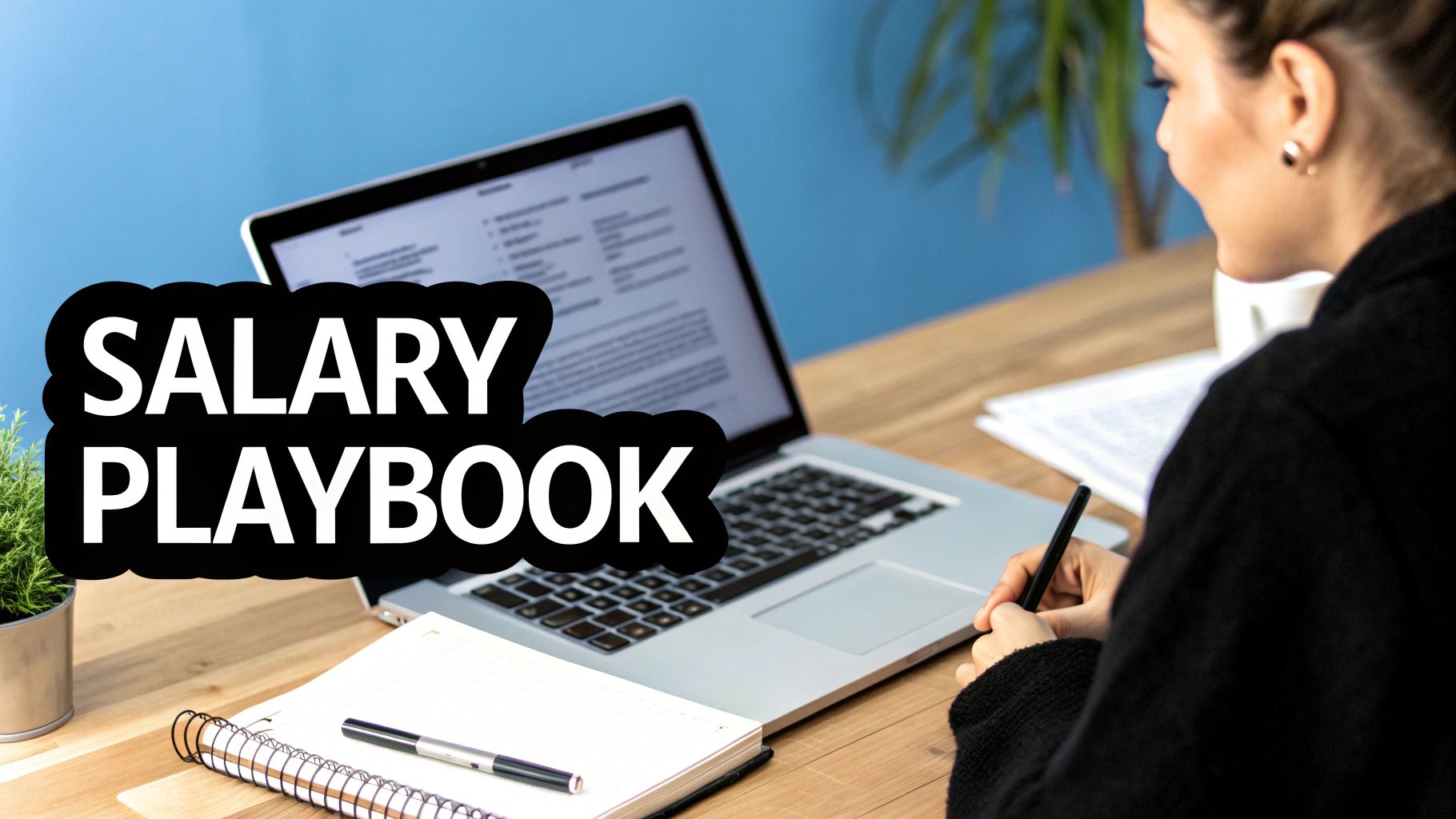 A person confidently analyzing data on a laptop, symbolizing career navigation.