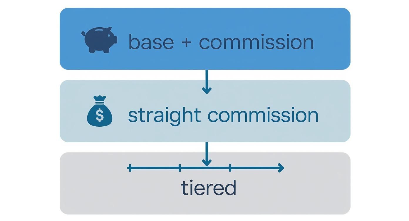 Infographic about what is commission based pay