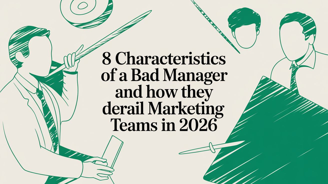 8 Characteristics of a Bad Manager and How They Derail Marketing Teams ...