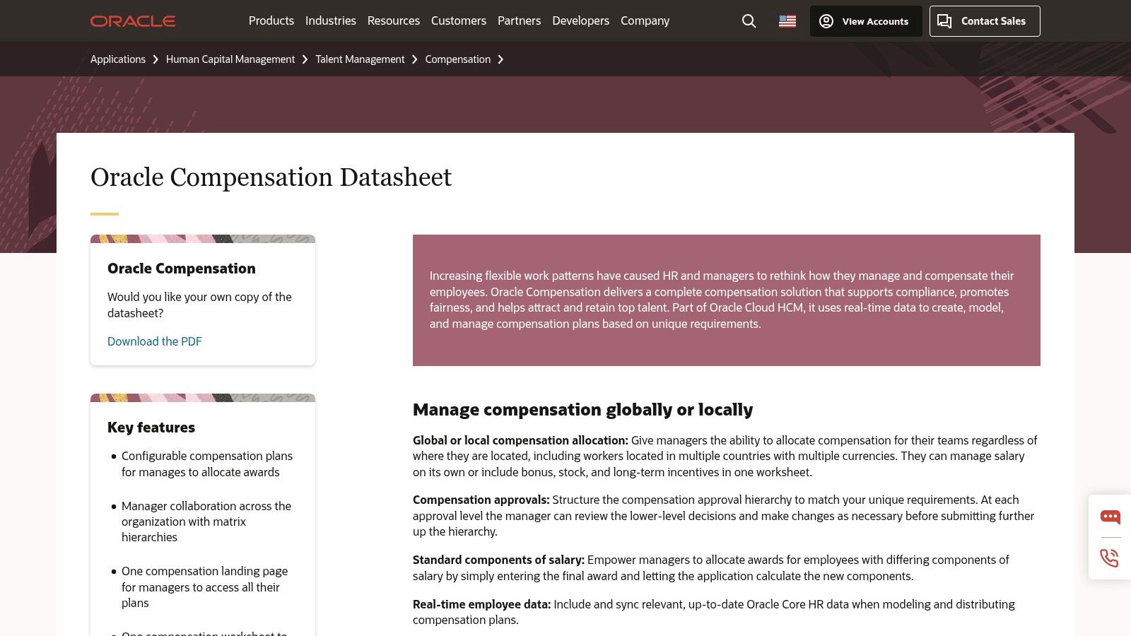 Oracle Cloud HCM – Compensation