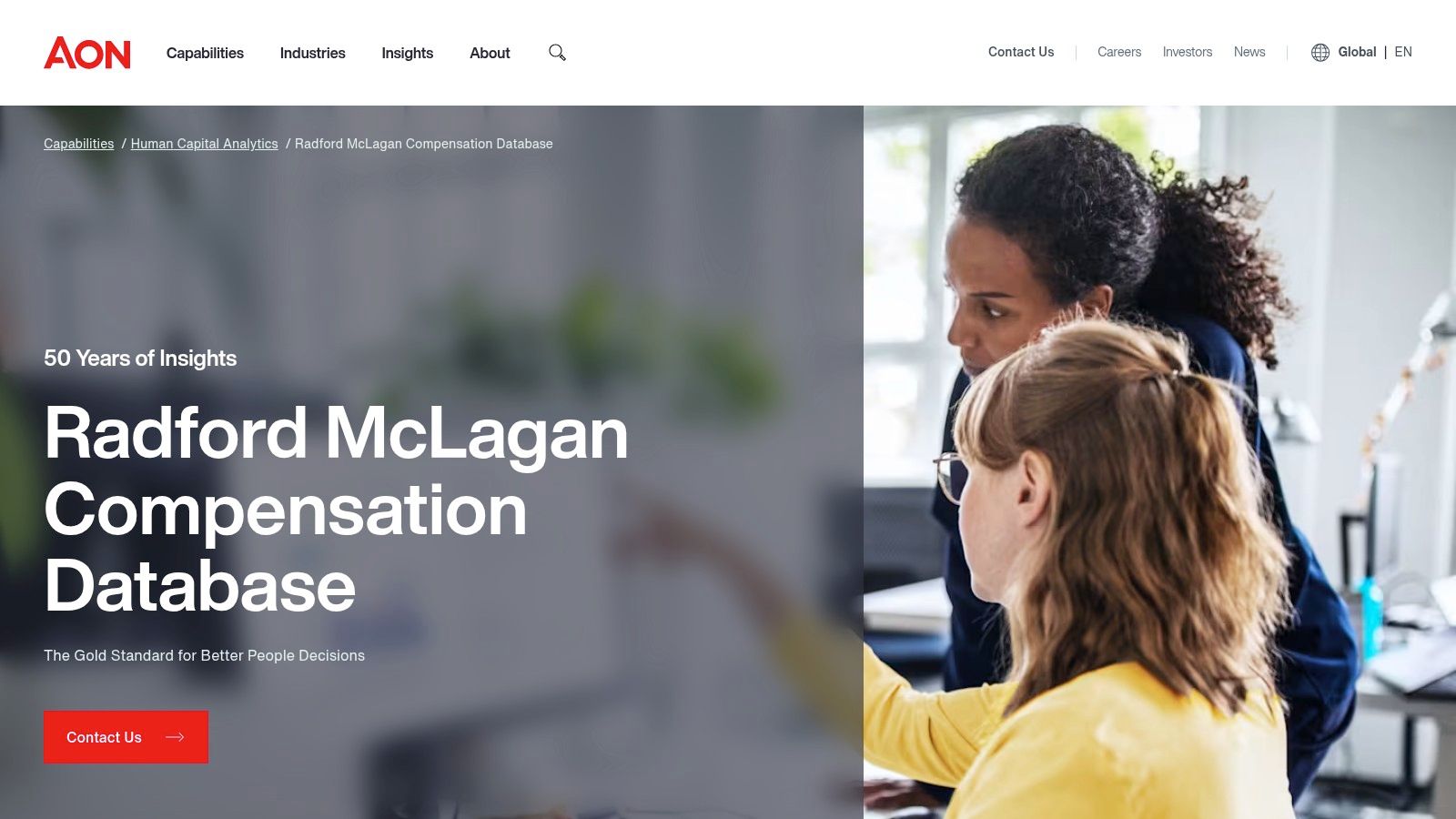 Aon — Radford McLagan Compensation Database