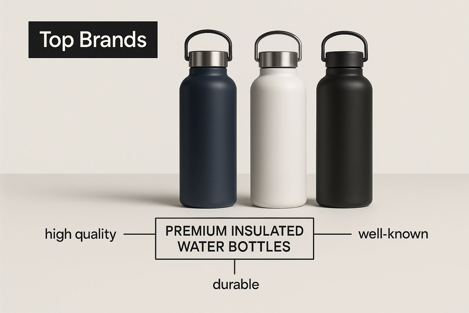 Infographic about best insulated water bottle brands