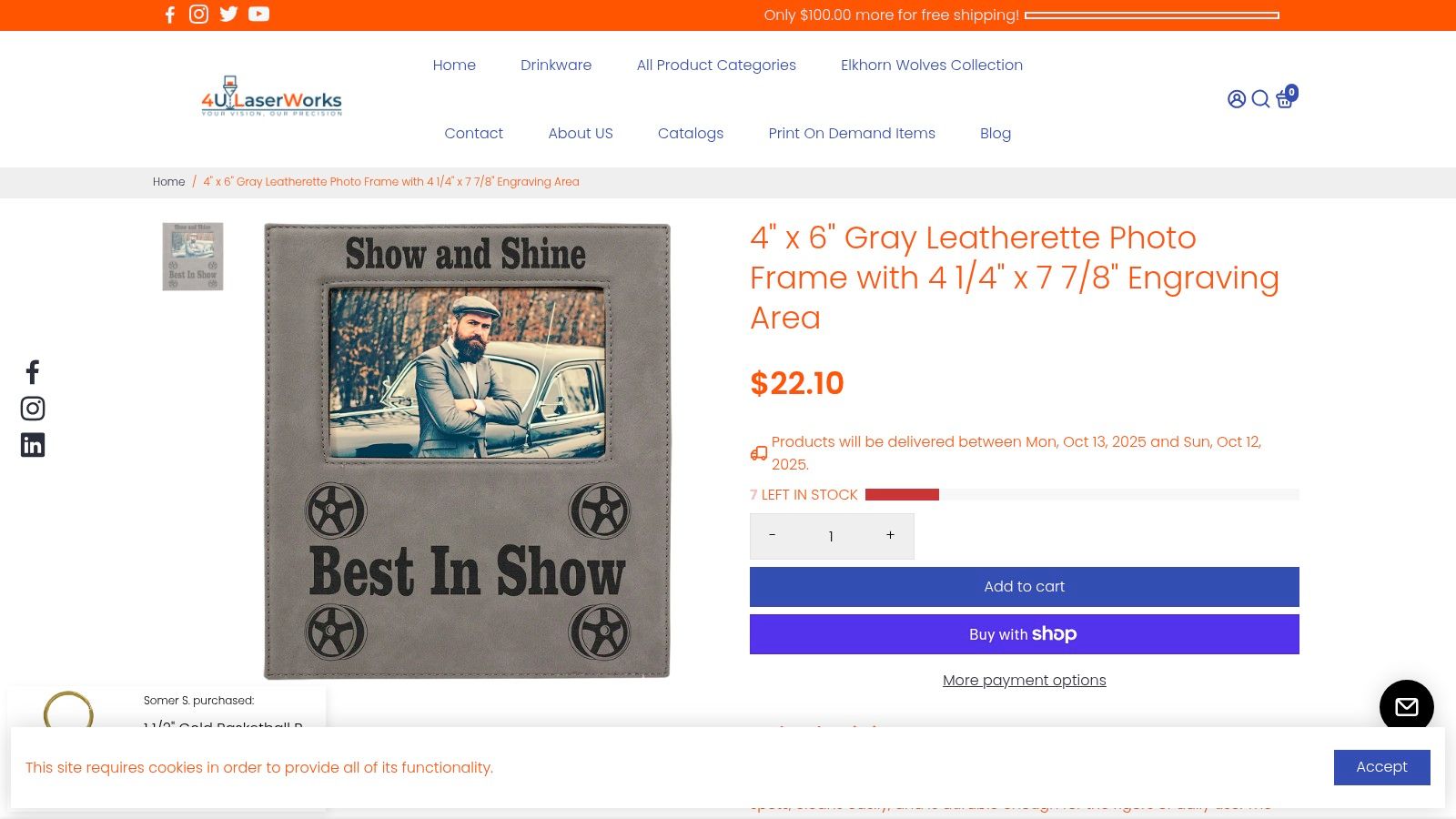 A Timeless Keepsake: The 4" x 6" Gray Leatherette Photo Frame