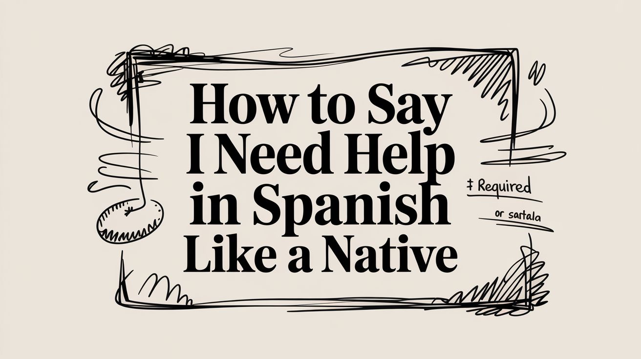 How to Say I Need Help in Spanish Like a Native
