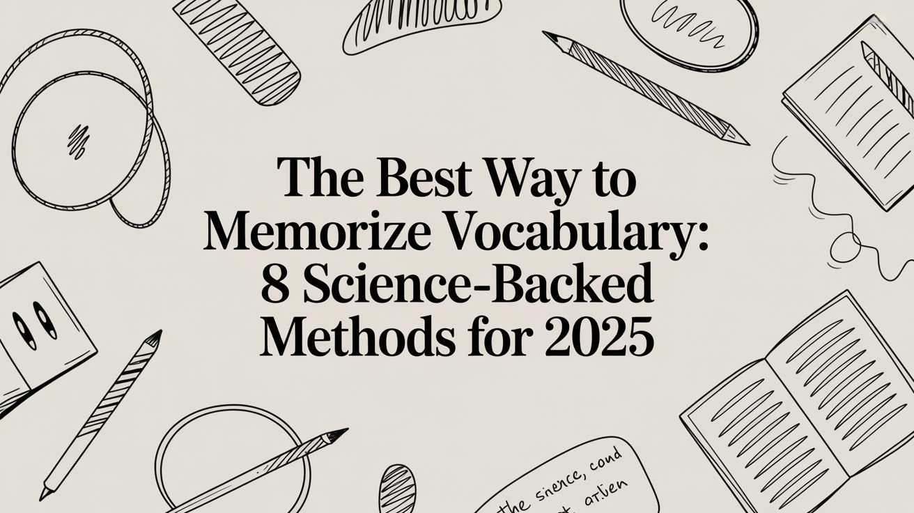 The Best Way to Memorize Vocabulary: 8 Science-Backed Methods for 2025