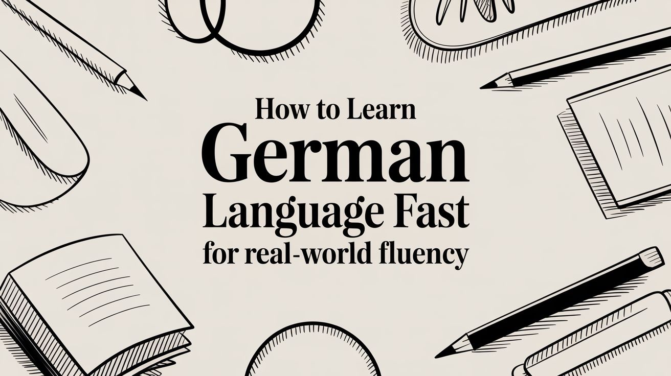 How to Learn German Language Fast for Real-World Fluency