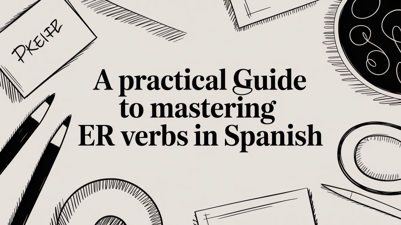 A Practical Guide to Mastering ER Verbs in Spanish