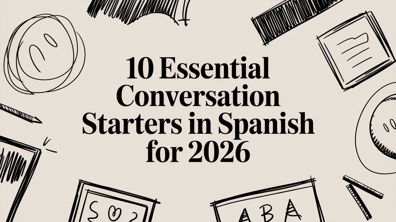 10 Essential Conversation Starters in Spanish for 2026