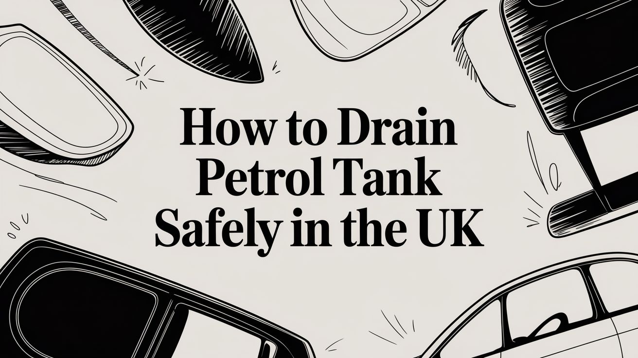 How to drain petrol tank safely in the UK