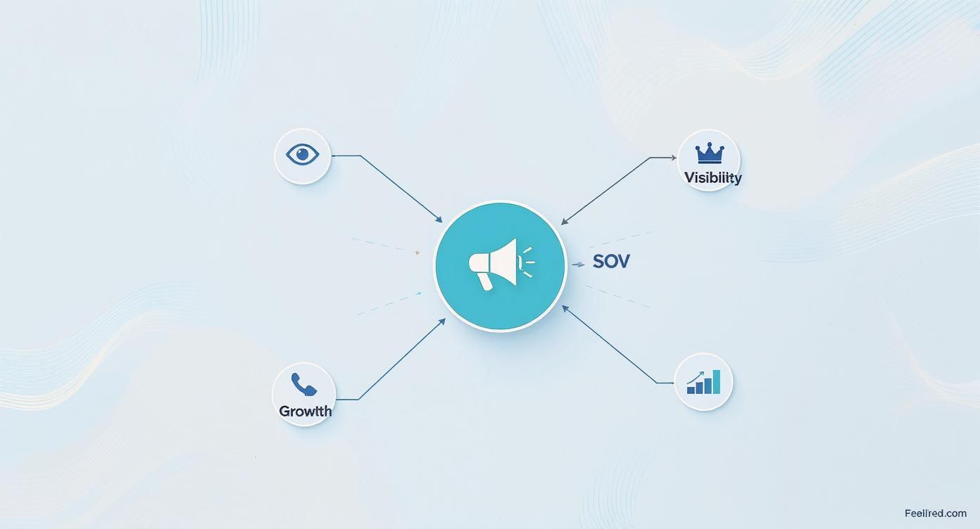 Infographic about marketing share of voice