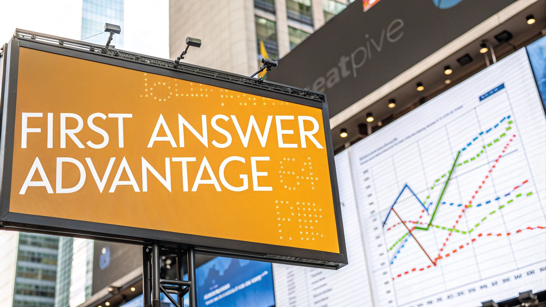 A person reviewing AI analytics dashboard