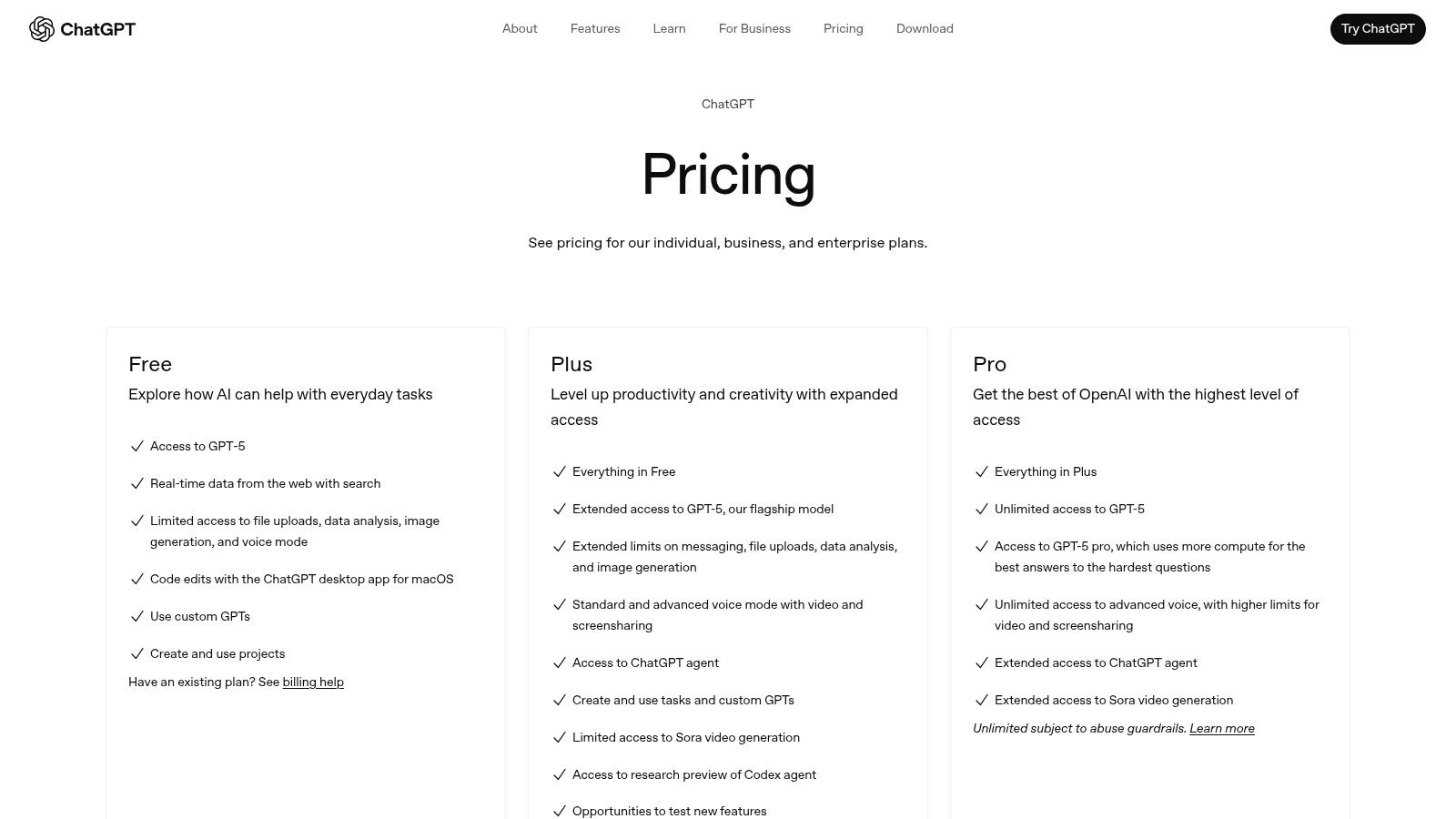OpenAI – ChatGPT + GPTs (custom “SEO GPTs”) Store
