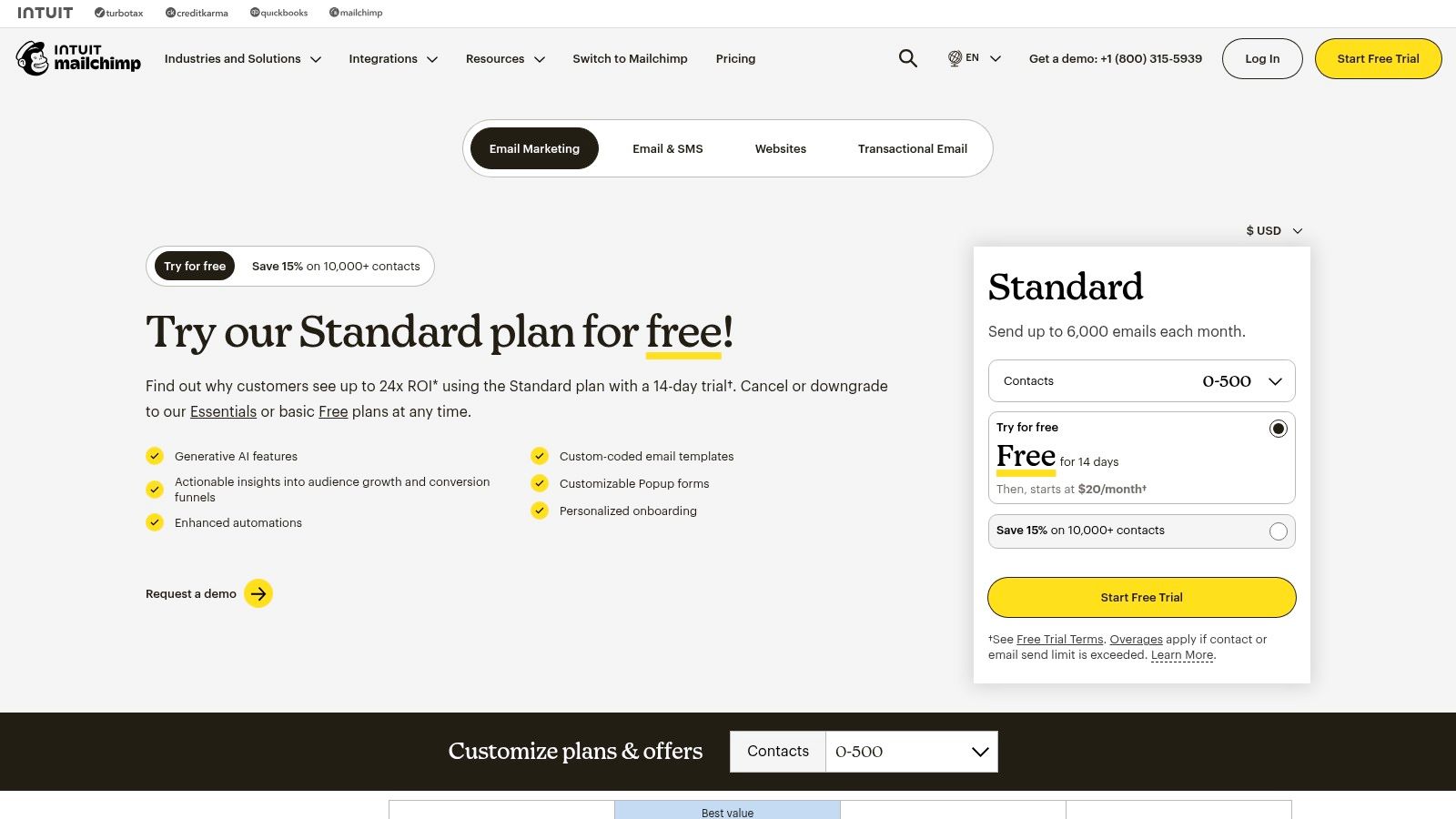 Mailchimp (by Intuit)