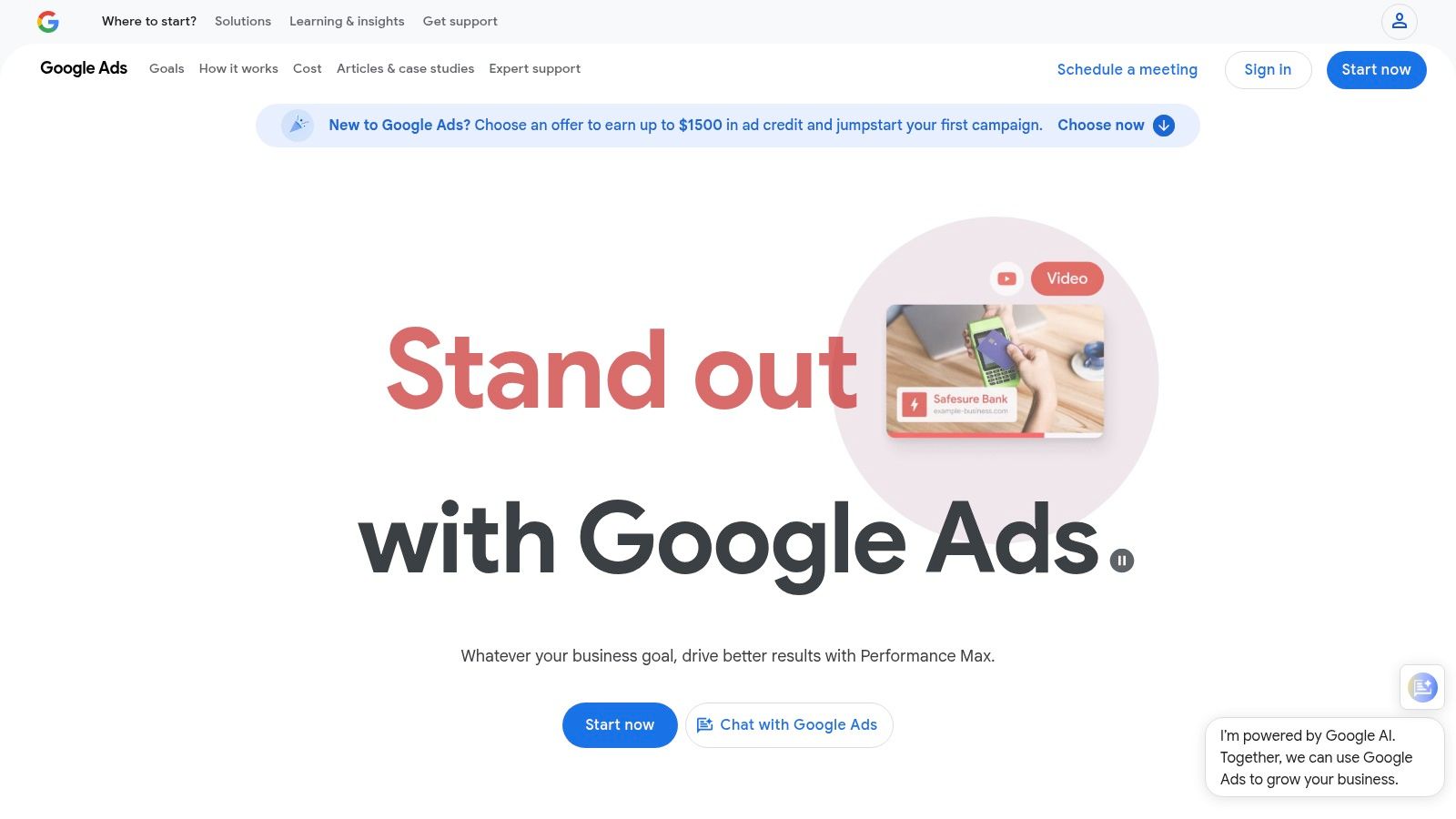 Google Ads (Performance Max and AI creatives)