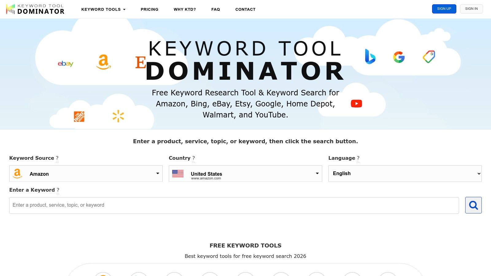 Keyword Tool Dominator (Amazon Keyword Tool)