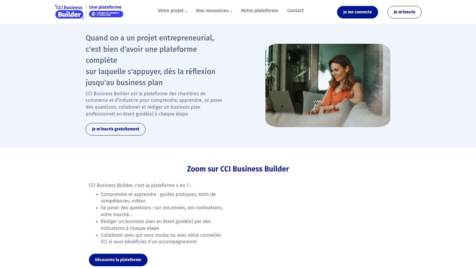 CCI Business Builder – Éditeur de business plan (prévisionnel automatisé)