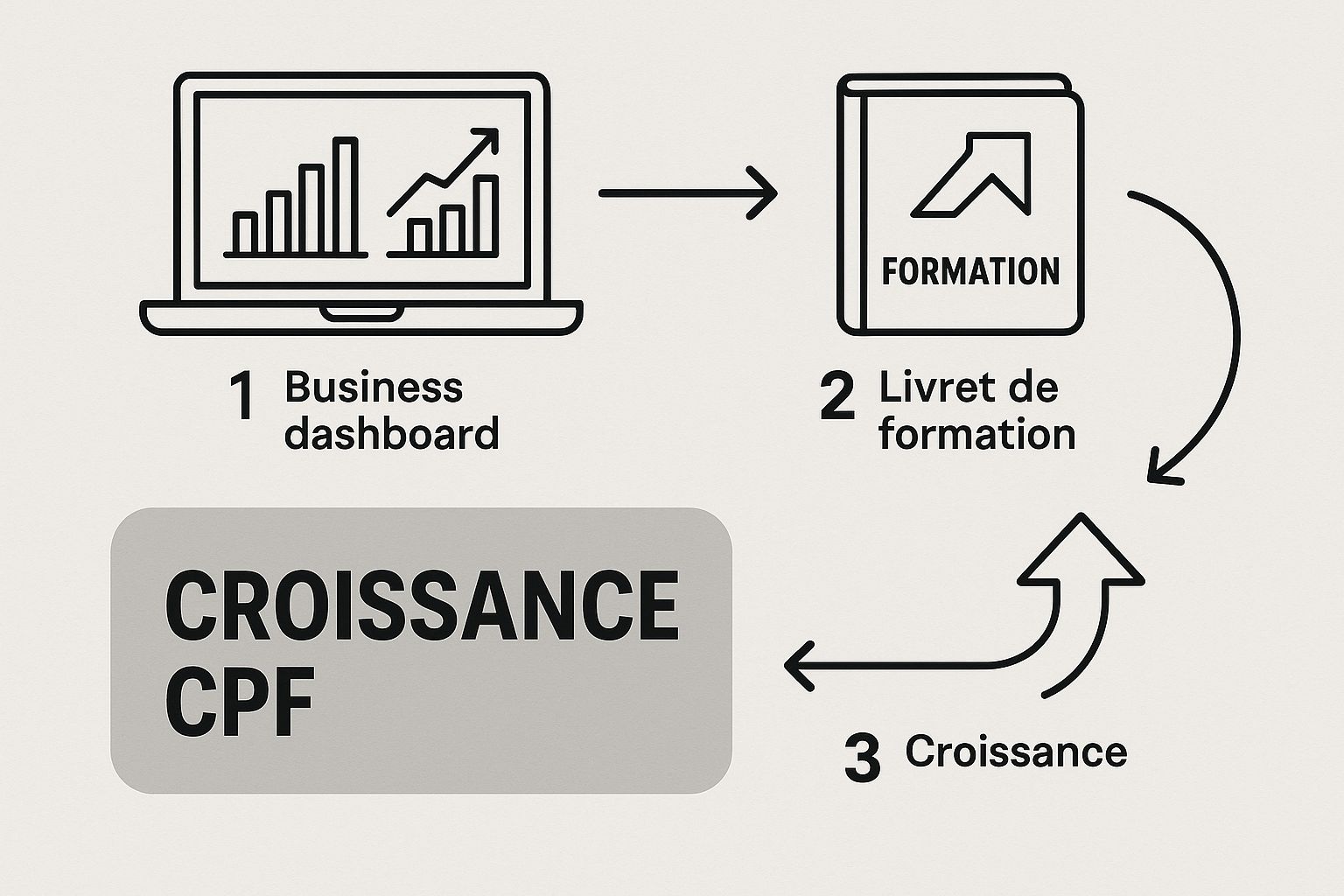 Infographic about qualiopi et cpf