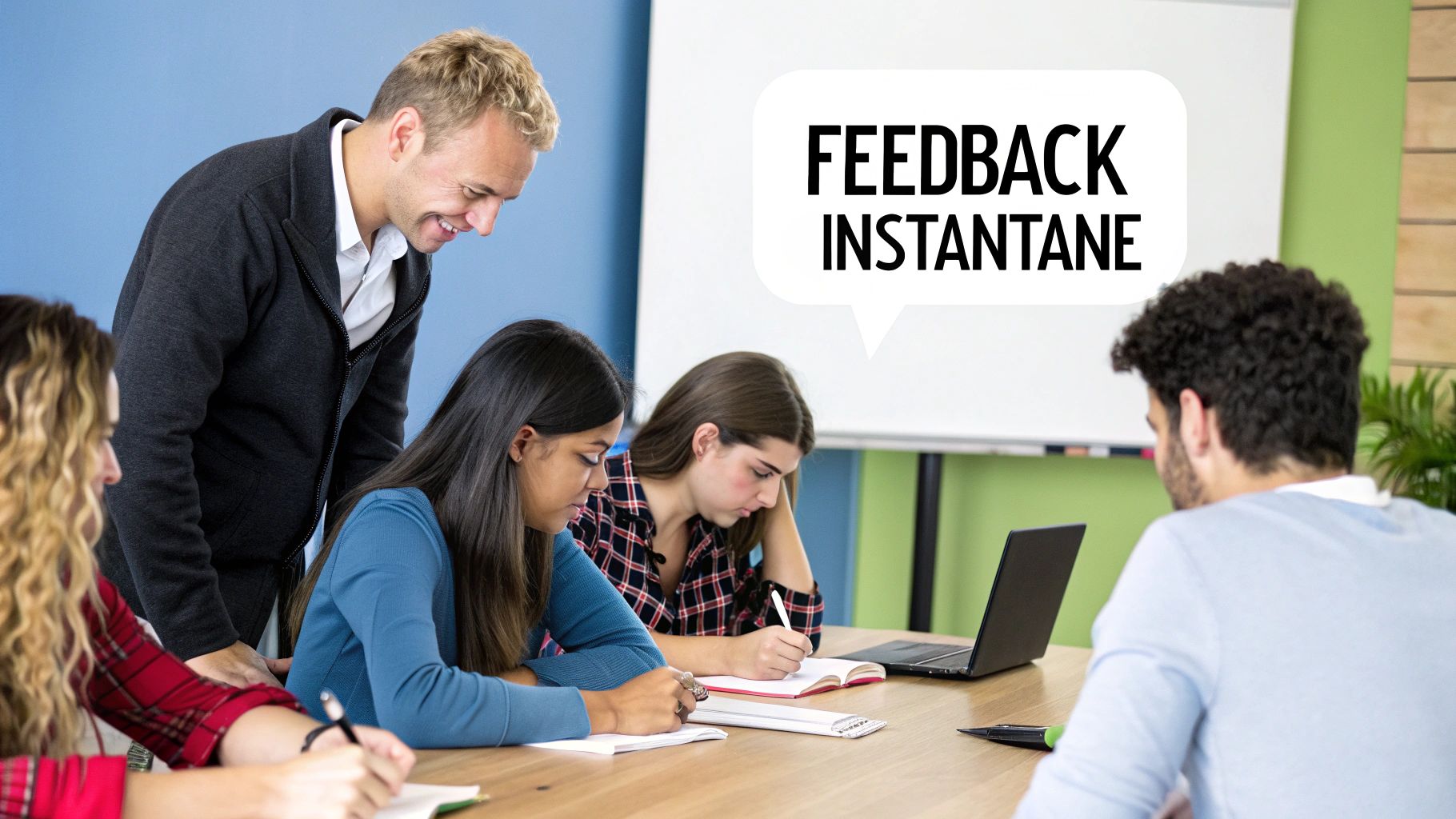 Un groupe de personnes participant activement à une formation en salle