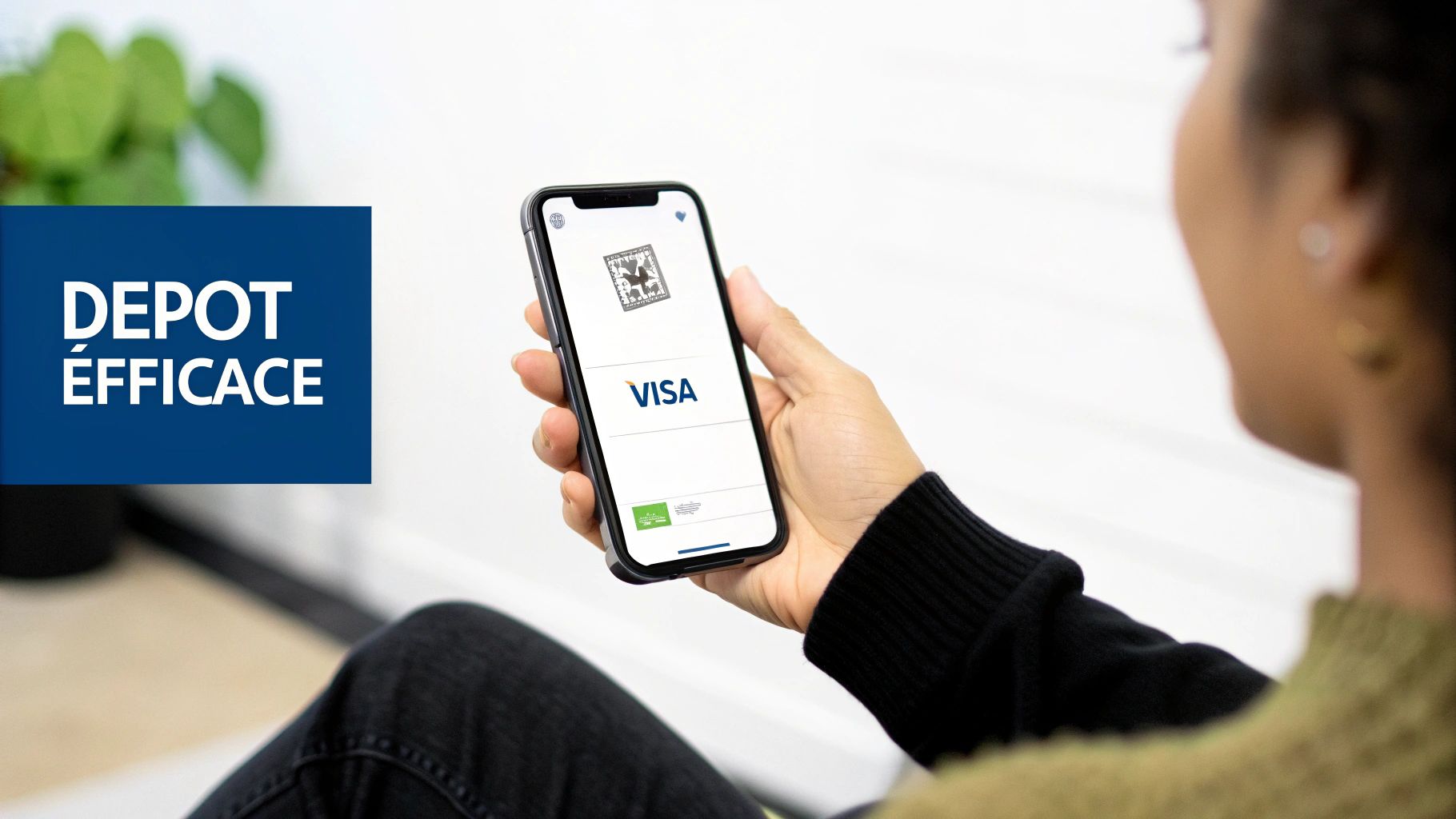 Personne interagissant avec un agent consulaire pour une demande de visa