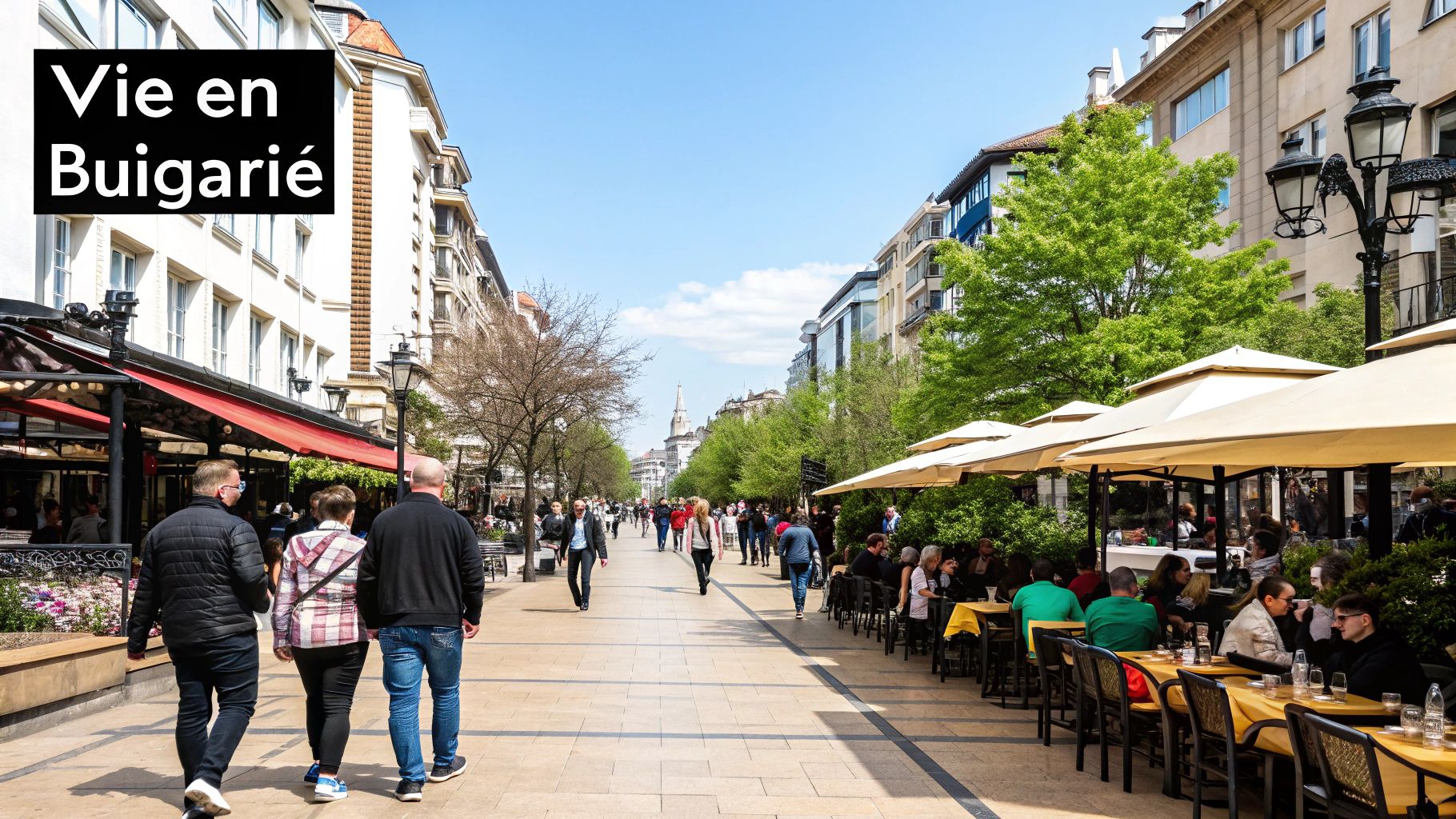 Deux personnes trinquant dans un café convivial en Bulgarie