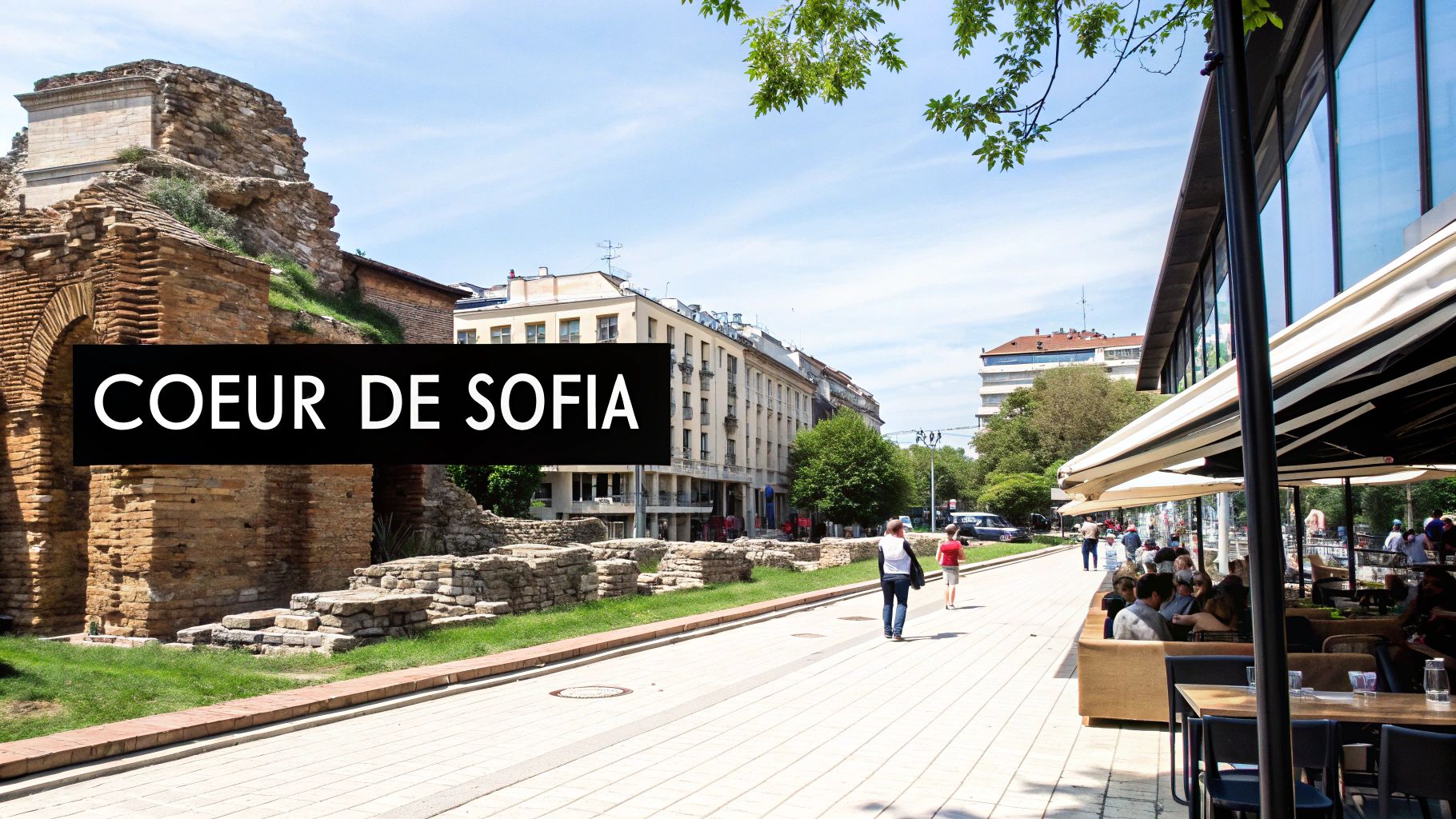 Vue panoramique de la cathédrale Saint-Alexandre-Nevski à Sofia, Bulgarie