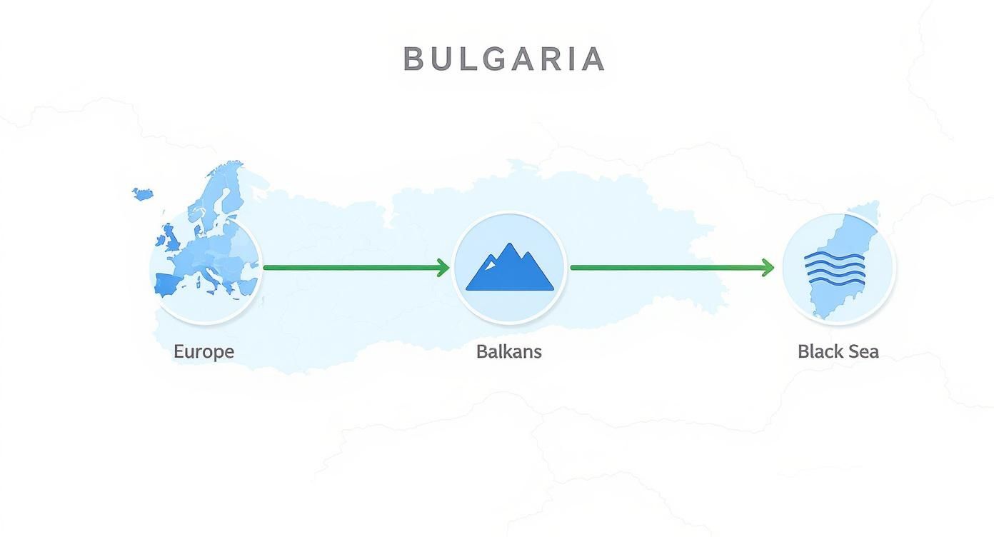 Infographic about où se trouve la bulgarie