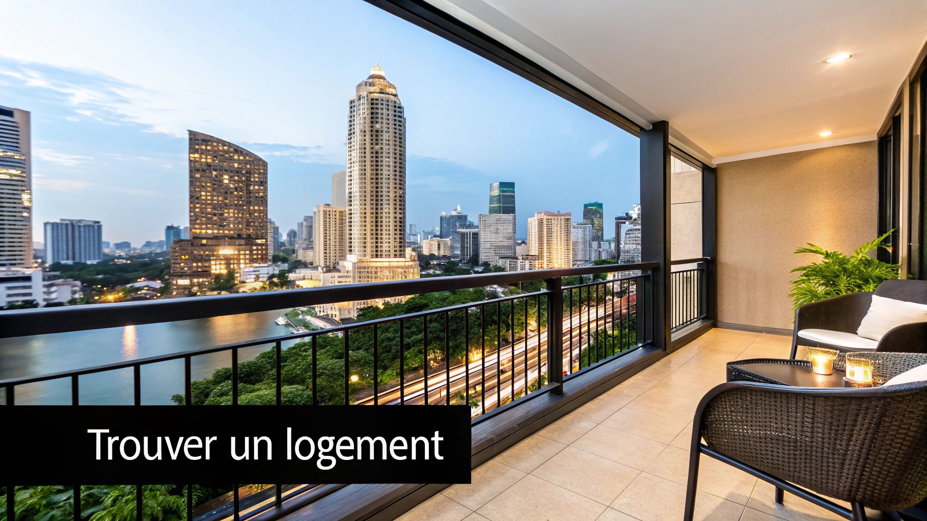 Appartements modernes avec piscine sur le toit en Thaïlande