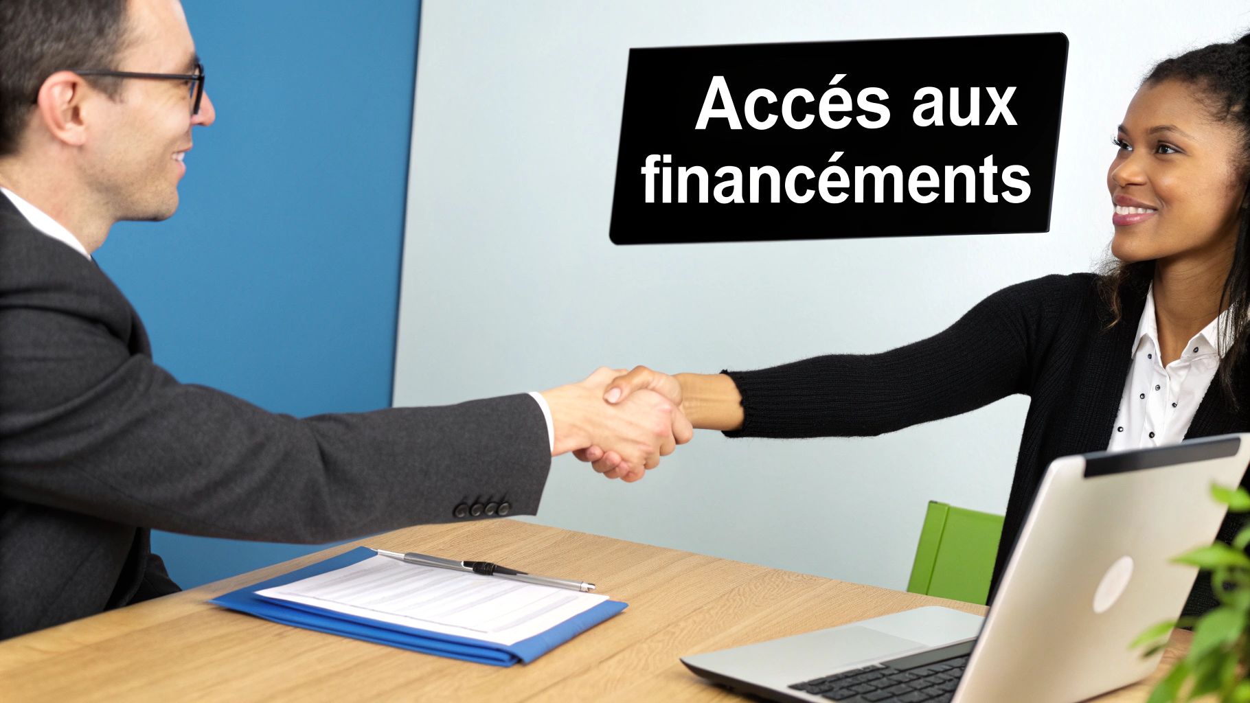 Un groupe de professionnels en réunion discutant de la certification Qualiopi