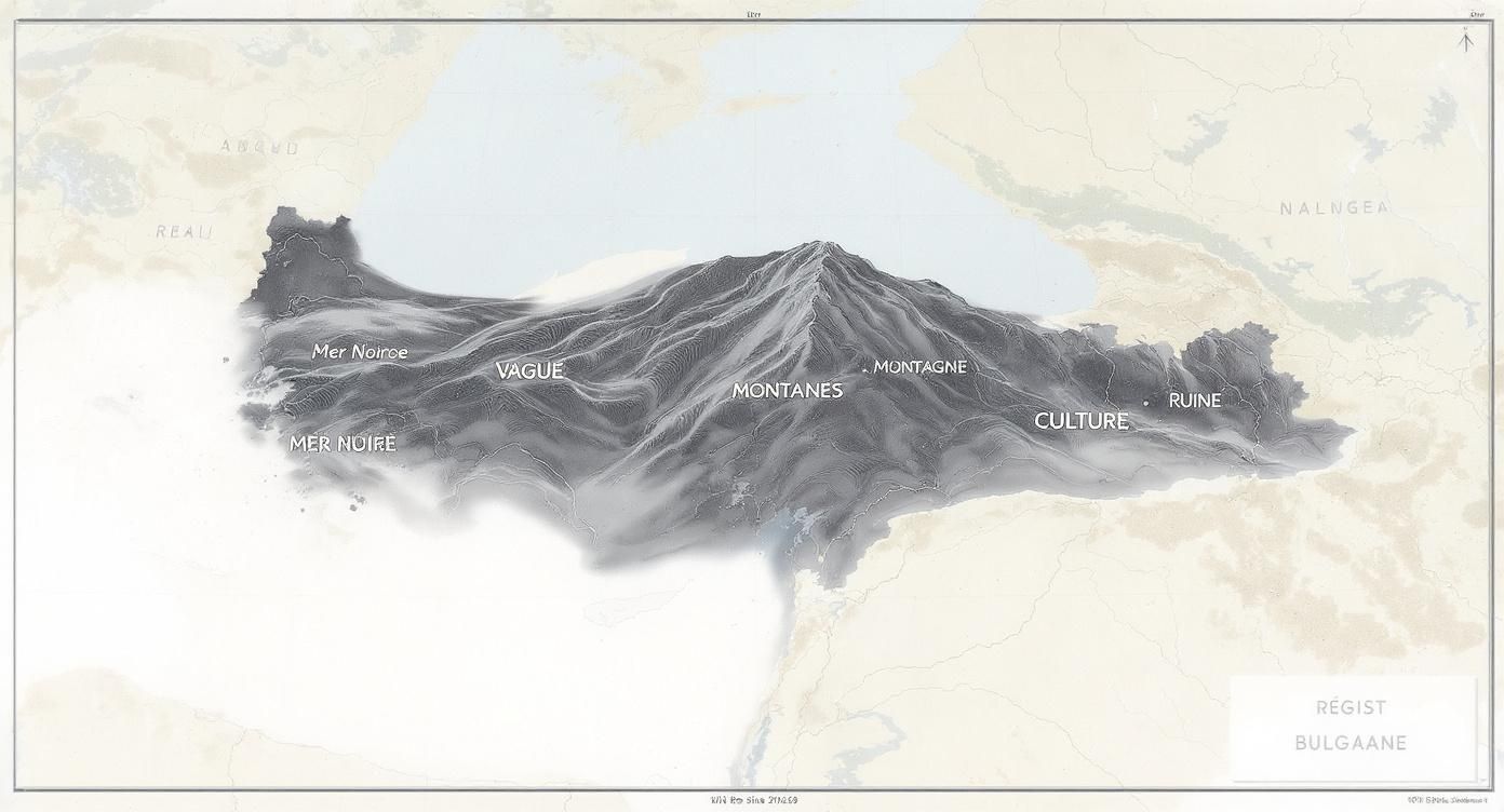 Infographic about bulgarie carte touristique