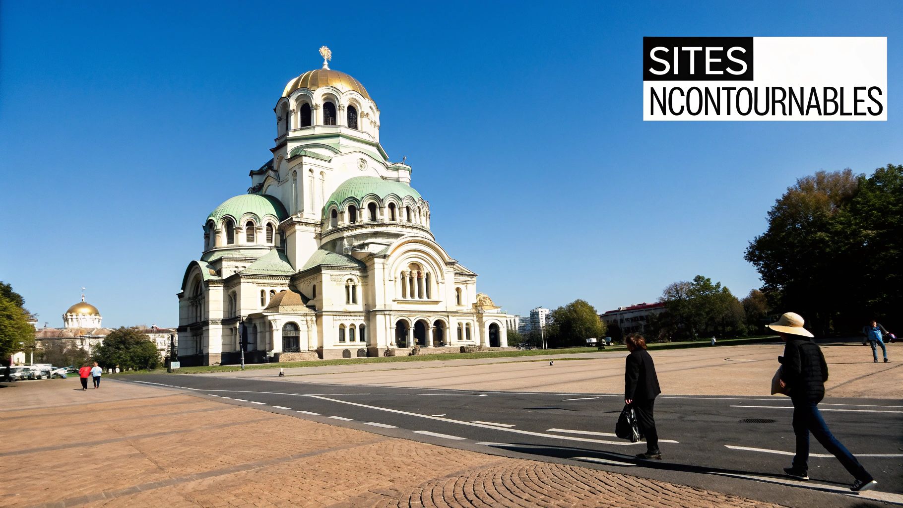Vue sur la cathédrale Alexandre-Nevski, symbole de Sofia, Bulgarie.