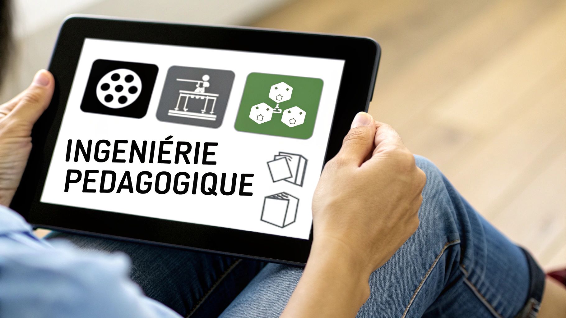 Un groupe de personnes participant à un atelier interactif, manipulant des objets sur une table.